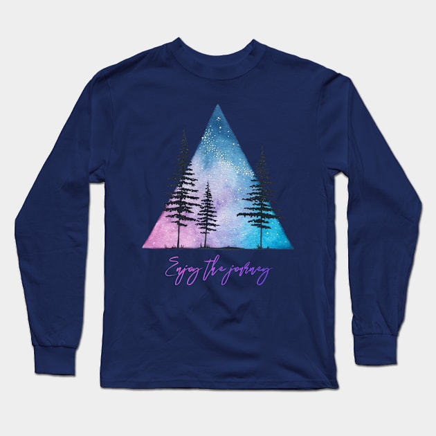 Enjoy The Journey Long Sleeve T-Shirt by Alexander S.